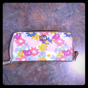 Floral coach wallet